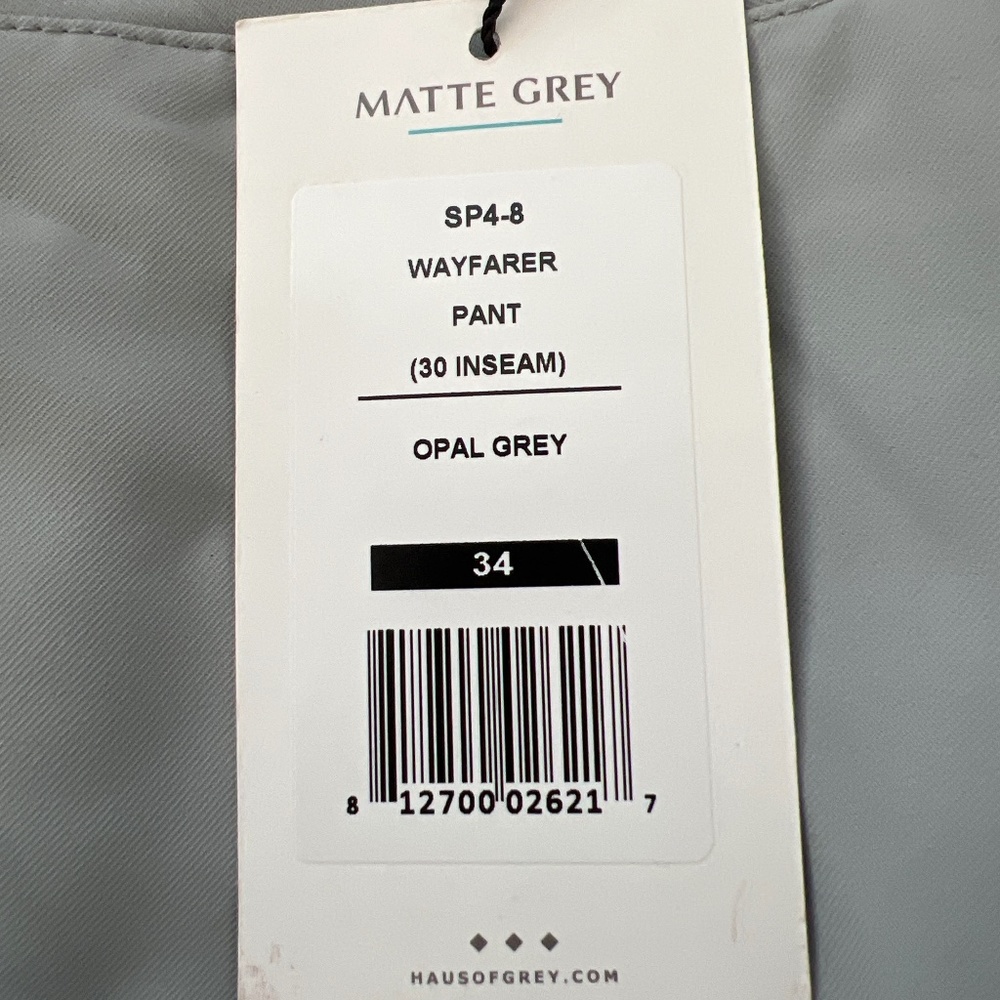 Matte Grey Golf Pants